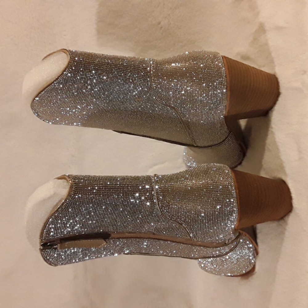 NEW in box Corkys Selfie clear rhinestone boots - Picture 5 of 5